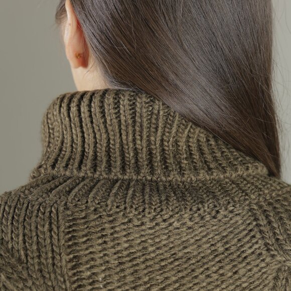 Cable Turtleneck Sweater - Picture 3 of 8